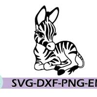 Plotterdatei Zebra SVG Dxf Pdf Silhouette Svg Clipart Bild 4