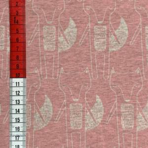 Jersey Füchse rosé, skandinavisches Design Bild 3