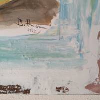 Acryl/Aquarell-Gemälde auf 3-D-Leinwand, 50x60cm Bild 8