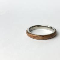 #170 Gr. 67 Bentwood Ring Mahagoni Edelstahl Holz Bild 1
