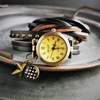Armbanduhr, Wickeluhr, Lederuhr, Libelle Bild 7