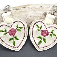 Stickdatei Rosen Schlüsselanhänger Bild 6