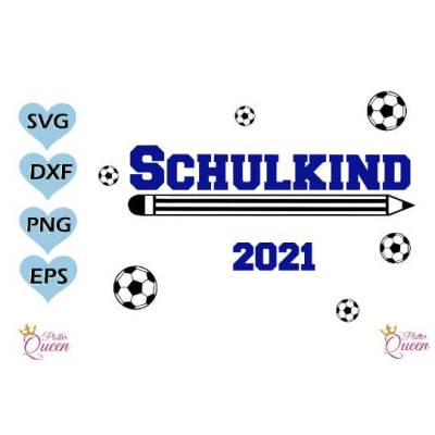 Plotterdatei Schulkind Stift Ball zur Einschulung SVG DXF PNG