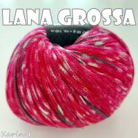 2 Knäuel 100 Gramm Sommergarn Diva von Lana Grossa Rot Pink Weiß Violett Farbe 001 Partie 71677 Bild 6