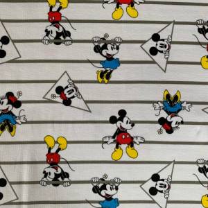 Lizenzjersey Mickey Mouse, gestreift Bild 1