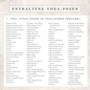 375+ Yoga Strichmännchen & Planer Set | Yoga Sequenzen | Yoga Ausbildungsmaterial | Yoga Posen | Yoga Flow Planer | Yoga Bild 7