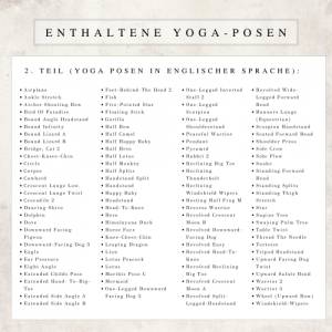 375+ Yoga Strichmännchen & Planer Set | Yoga Sequenzen | Yoga Ausbildungsmaterial | Yoga Posen | Yoga Flow Planer | Yoga Bild 8