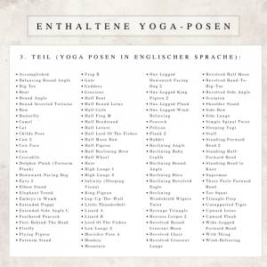 375+ Yoga Strichmännchen & Planer Set | Yoga Sequenzen | Yoga Ausbildungsmaterial | Yoga Posen | Yoga Flow Planer | Yoga Bild 9