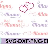 Plotterdatei Herz Mama perfekt SVG DXF PDF SVG Bild 4