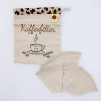 Umweltfreundliche Kaffeefilter- Kaffee nachhaltig  genießen mit wiederverwendbaren Baumwollfiltern Bild 1