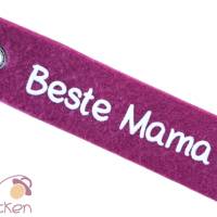 Schlüsselanhänger aus Filz "Beste Mama" Geschenk, Muttertag Bild 6