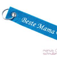 Schlüsselanhänger aus Filz "Beste Mama" Geschenk, Muttertag Bild 7