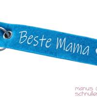 Schlüsselanhänger aus Filz "Beste Mama" Geschenk, Muttertag Bild 8