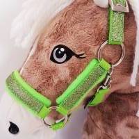 Halfter Hobby Horse Glitzer grün personalisierbar Bild 1