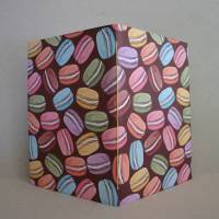 Notizheftchen Macarons, DIN A6 blanko, Umschlag gefaltet Bild 1