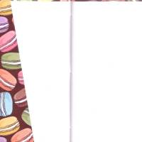 Notizheftchen Macarons, DIN A6 blanko, Umschlag gefaltet Bild 3