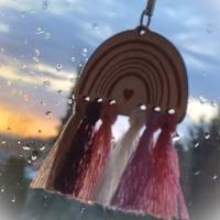 Rohling + Kordel zum Selbermachen für Aufhänger ,, Regenbogen" (kann auch fertig gekauft werden) Bild 5