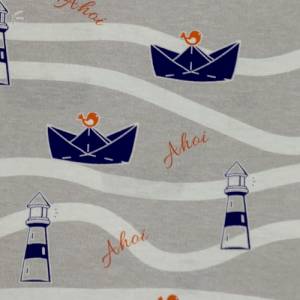 Jersey Borkum, Schiffe und Meer grau Bild 1