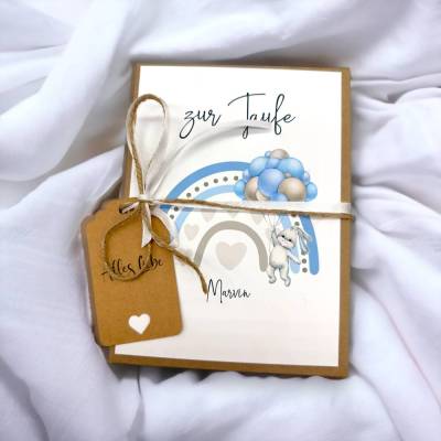 Geschenkschachtel zur Taufe, Geldgeschenk