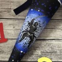 coole Schultüte mit tollem Ninja -Motiv in Schwarz-Blau Bild 2