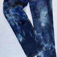Jungen Destroyed-Look /Batik Jeans Upcycling Jeans Hose von Marke LUCKY BRAND in einem neuen Look. Bild 7