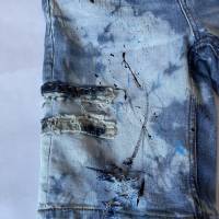 Kinder Jeans - Jungen Bermudas Upcycling Jeans, Boyfriend Destroyed-Look, Upcycling Jeans von 7 for all mankind. Bild 5