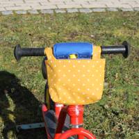 Lenkertasche für Laufrad / Kinderrad / Roller "Sterne senfgelb" Bild 2