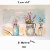 Aquarell original, "Lavendel",42x29,5 cm Bild 3