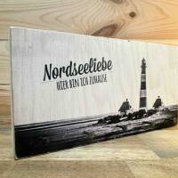 Schlüsselbrett Leuchtturm Holz - Nordseeliebe Bild 2
