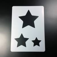 Schablone Stern Star 3 Sterne - BA98 Bild 1