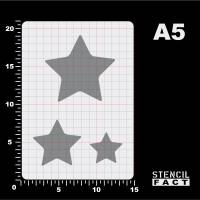 Schablone Stern Star 3 Sterne - BA98 Bild 2