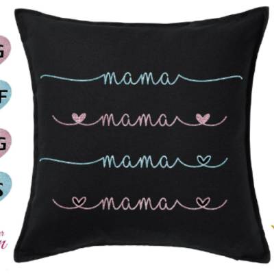Muttertag Mama Plotterdatei "Mama" SVG / Dxf Pdf Silhouette | Svg Clipart
