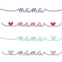 Muttertag Mama Plotterdatei "Mama" SVG / Dxf Pdf Silhouette | Svg Clipart Bild 4