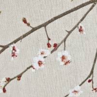 Stoff Meterware Baumwollstoff natur Kirschblüten Japan Zweige Dekostoff Bild 3
