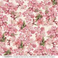 Blütezeit * Geschenkpapier Pfirsichblüten von Grafiche Tassotti, z.B. für Seifenmanufakturen, 10 Bogen für 15,00 EUR Bild 1