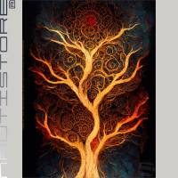 Tree of Life - der Lebensbaum oder Baum des Lebens - von Nautistore * Sommersweat * Panel 2,00 m x 1,50 m * Bild 1