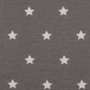Beschichtete Baumwolle Sterne auf grau Bild 1