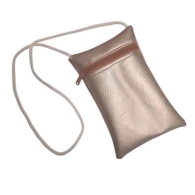 Brustbeutel, Handytasche rosa metallic