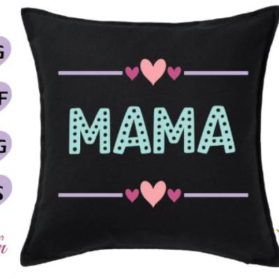 Plotterdatei Herz Mama perfekt SVG DXF PDF SVG