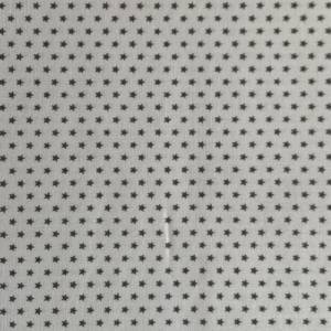 Baumwolle/Webware Mini Stars grau auf weiß Bild 1