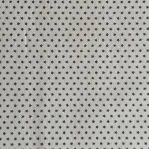 Baumwolle/Webware Mini Stars grau auf weiß Bild 2