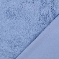 Baumwoll Teddystoff jeansblau Oeko-Tex Standard 100(1m/18,- €) Bild 3