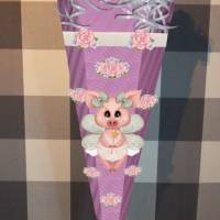 Schultüte Zuckertüte für Mädchen Ballerina Schwein Aurelia verschiedene Farben Bild 5
