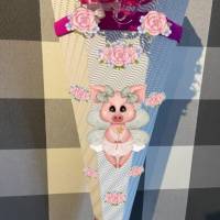 Schultüte Zuckertüte für Mädchen Ballerina Schwein Aurelia verschiedene Farben Bild 6