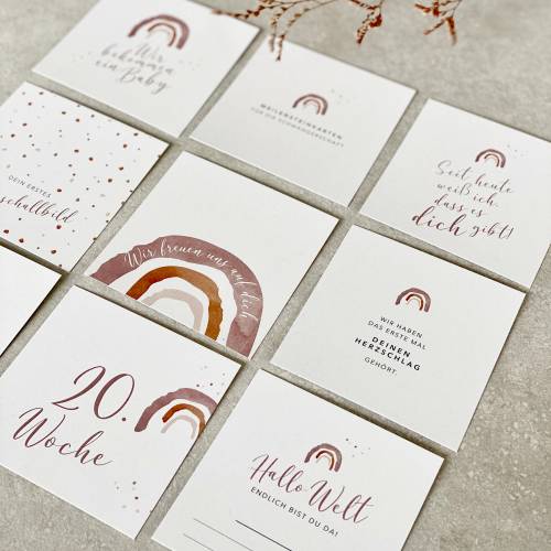 Schwangerschafts-Meilensteinkarten IRIDA