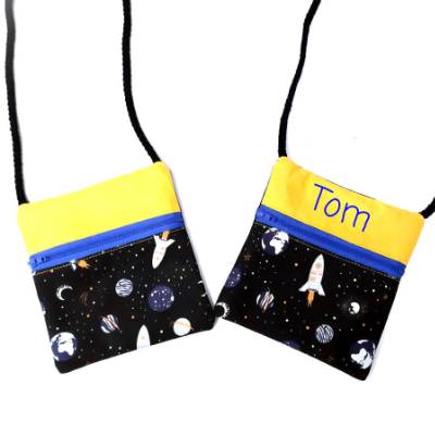 Kinder Brustbeutel "Weltall"Personalisierbar