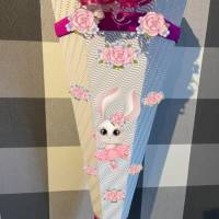 Schultüte Zuckertüte für Mädchen Ballerina Hase Violette verschiedene Farben Bild 6