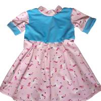 Baby Mädchen Kleid Kinderkleid Sommerkleid Tunika Baumwoll-Jersey Einhorn Bild 1