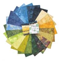 Patchwork und Quiltpaket - 15 einfarbige Fat Quarter jeweils 50 x 55 cm in hellen Frühlingsfarben Bild 3