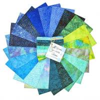 Patchwork und Quiltpaket - 15 einfarbige Fat Quarter jeweils 50 x 55 cm in hellen Frühlingsfarben Bild 4